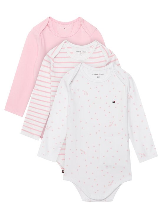 Tommy Hilfiger Set de body-uri pentru copii﻿ 3 Pack Seasonal Body Ls Giftbox KN0KN02254