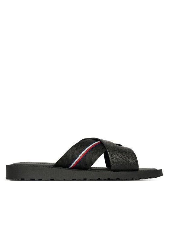 Tommy Hilfiger Şlapi Core Hilfiger Lth Criss C Sandal FM0FM05783