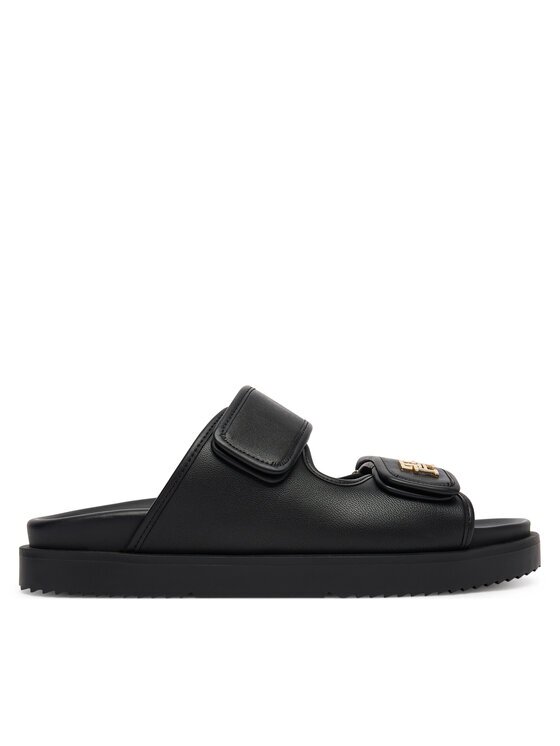 Tommy Hilfiger Şlapi Double Strap Leather Sandal FW0FW09121