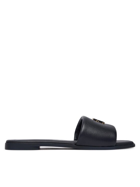 Tommy Hilfiger Şlapi Th Logo Hardware Leather Mule FW0FW09292