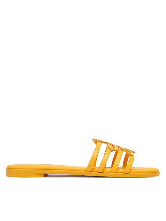 Tommy Hilfiger Şlapi Th Script Flat Mule Lth FW0FW09368