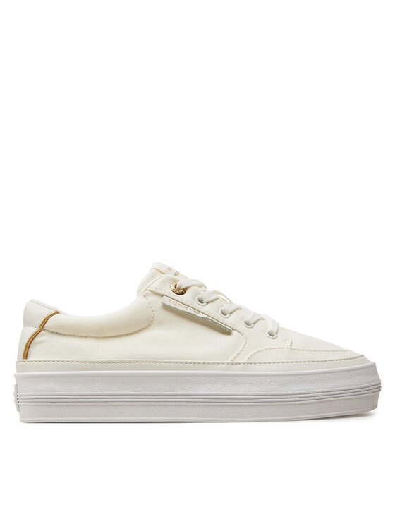 Tommy Hilfiger Sneakers Essential Vulc Textile Sneaker FW0FW08323 Écru