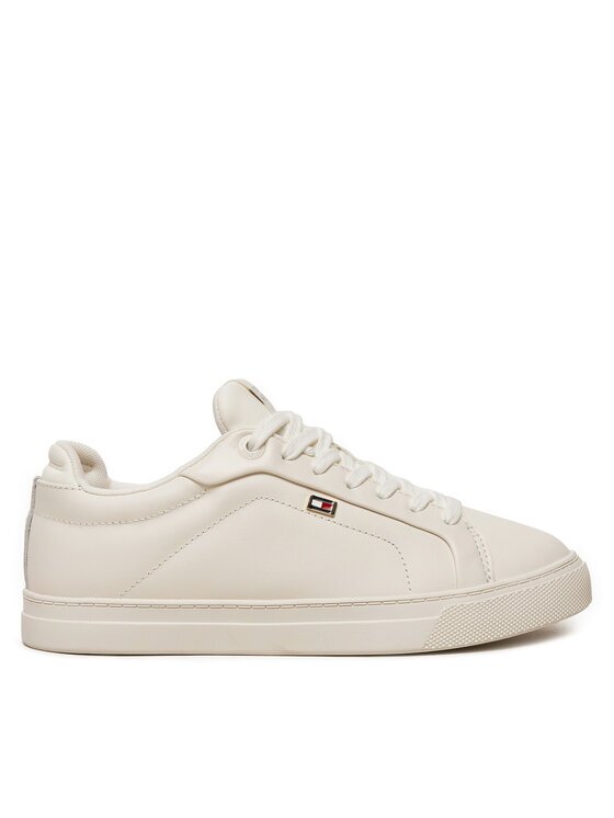 Tommy Hilfiger Sneakers Icon Court Sneaker Flag FW0FW08327 Écru