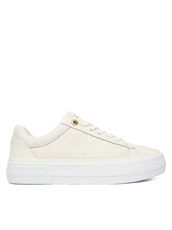 Tommy Hilfiger Sneakers Th Platform Sneaker Quilted FW0FW09265 Écru