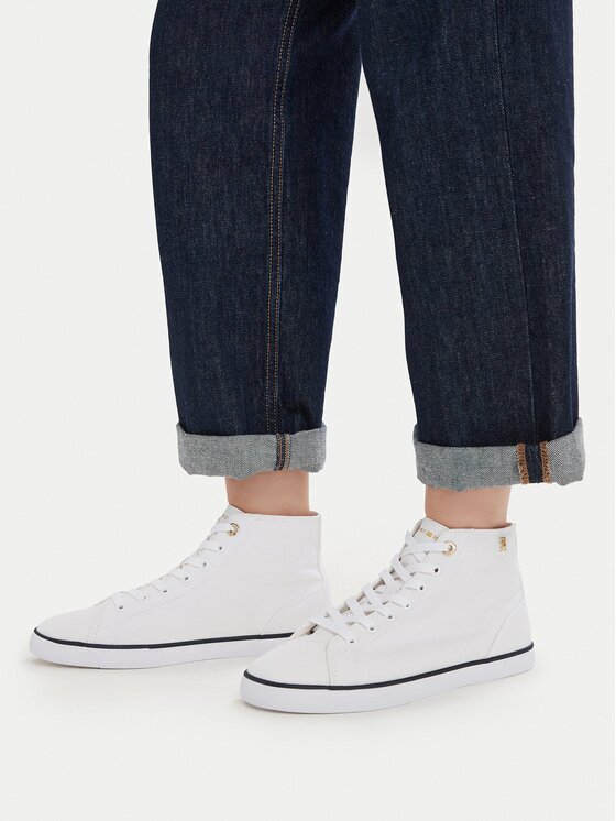 Tommy Hilfiger Teniși Th Chic Low Profile Mid Cut FW0FW09356
