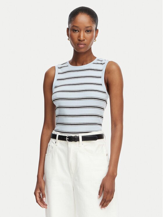 Tommy Hilfiger Top Multistripe WW0WW50025 Slim Fit