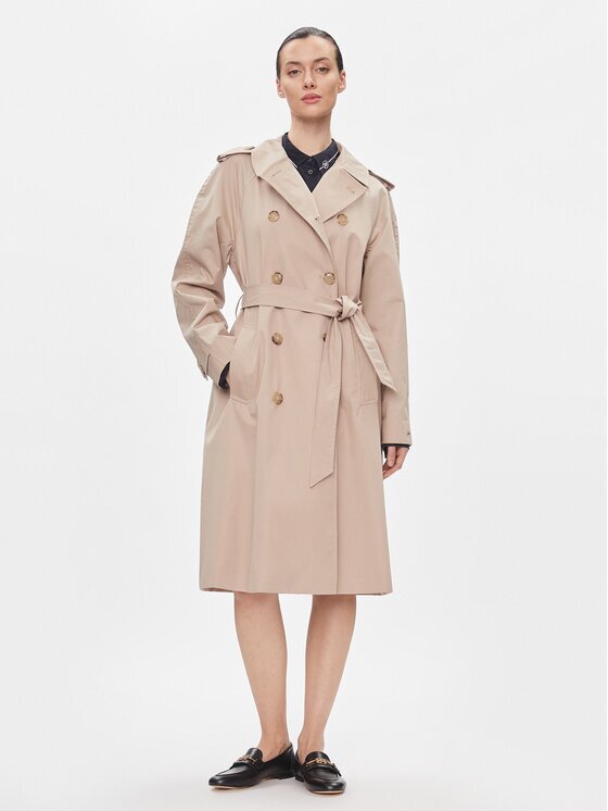 Tommy Hilfiger Trench Cotton Classic Trench WW0WW40482 Regular Fit