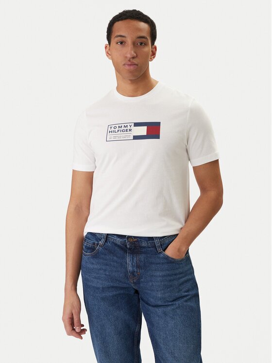 Tommy Hilfiger Tricou Brand Love Box MW0MW42366 Regular Fit
