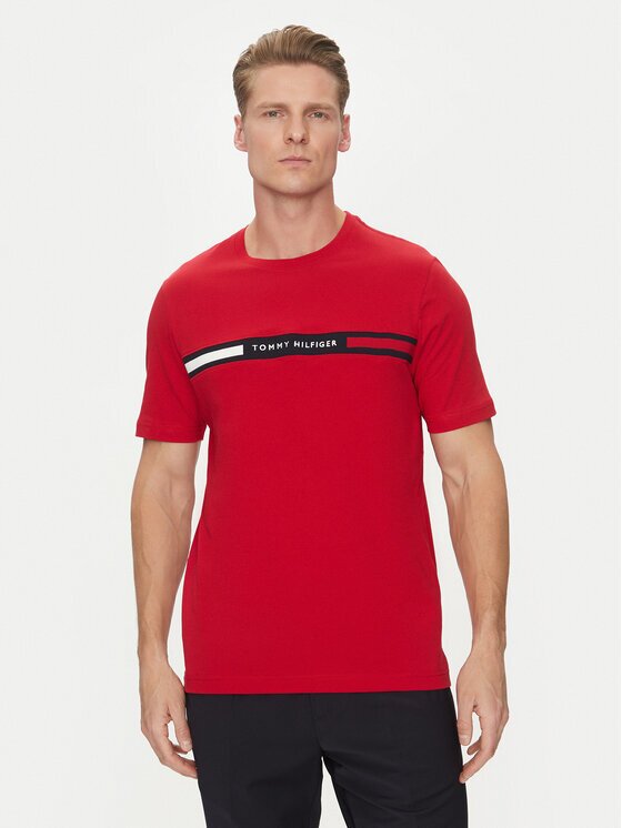 Tommy Hilfiger Tricou Chest Insert MW0MW36498 Regular Fit