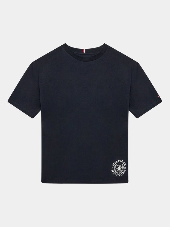 Tommy Hilfiger Tricou Crest Logo KB0KB08675 D Regular Fit