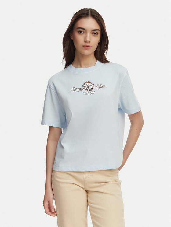 Tommy Hilfiger Tricou Crest WW0WW48713 Relaxed Fit