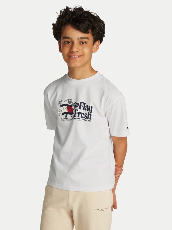 Tommy Hilfiger Tricou Flag Fun KB0KB09354 M Regular Fit