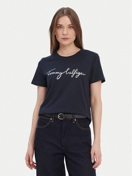 Tommy Hilfiger Tricou Heritage Graphic Tee WW0WW24967 Regular Fit