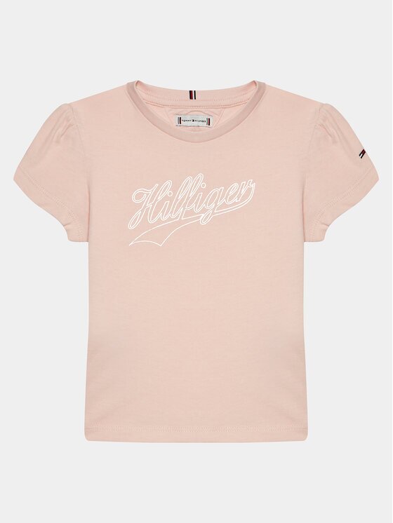 Tommy Hilfiger Tricou Hilfiger Script Tee S/S KG0KG07714 Regular Fit