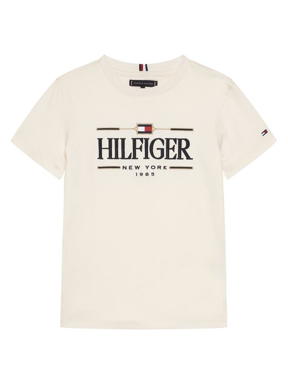 Tommy Hilfiger Tricou Icons KB0KB10360 Écru Regular Fit