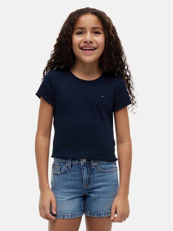 Tommy Hilfiger Tricou KG0KG08590 Slim Fit
