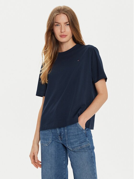 Tommy Hilfiger Tricou Modern Flag WW0WW43597 Relaxed Fit