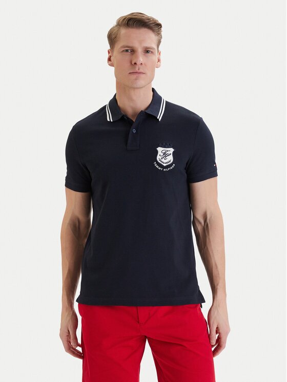 Tommy Hilfiger Tricou polo Badge MW0MW43061 Regular Fit