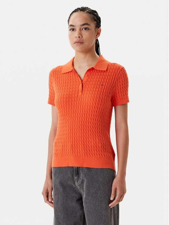 Tommy Hilfiger Tricou polo Fine WW0WW41474 Regular Fit