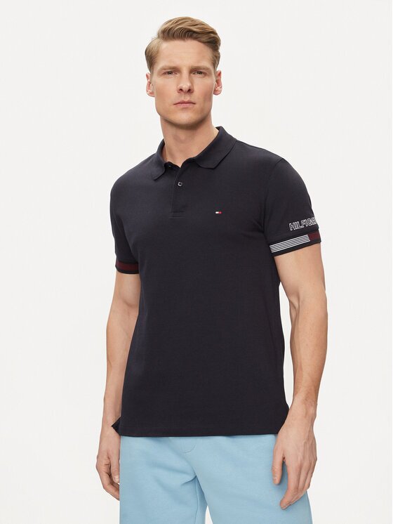 Tommy Hilfiger Tricou polo Flag MW0MW34780 Slim Fit
