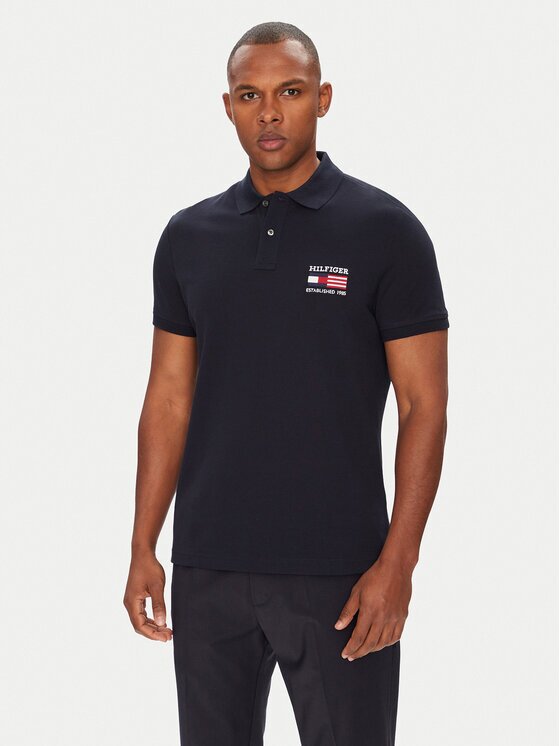 Tommy Hilfiger Tricou polo Flag MW0MW39836 Regular Fit