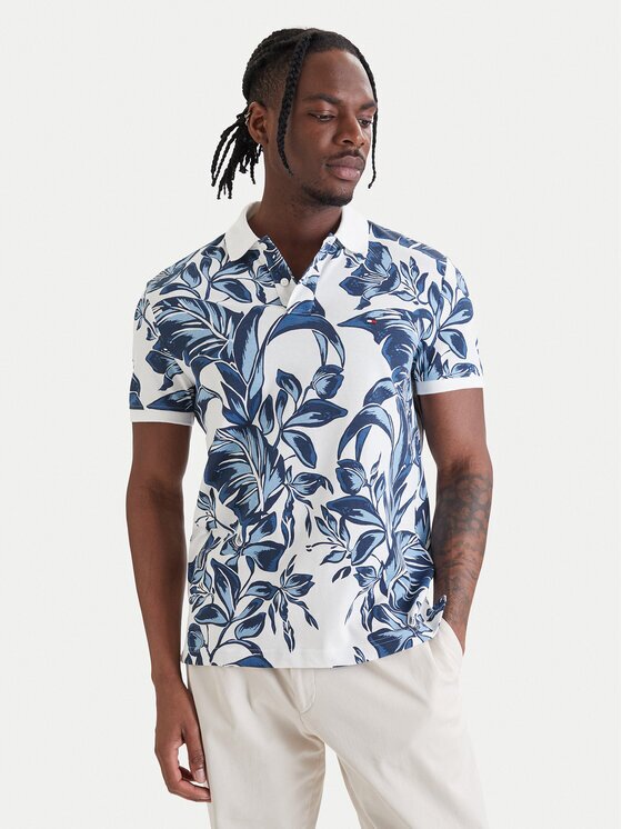 Tommy Hilfiger Tricou polo Floral Aop MW0MW43125 Regular Fit