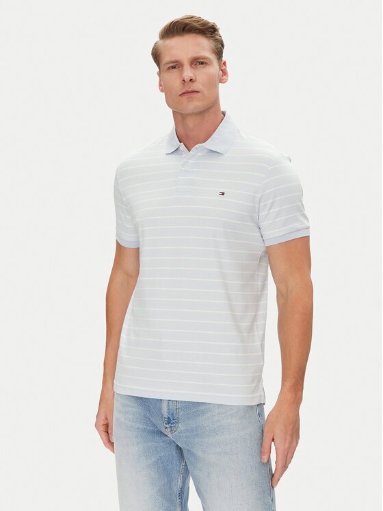 Tommy Hilfiger Tricou polo MW0MW39994 Albastru celest Regular Fit