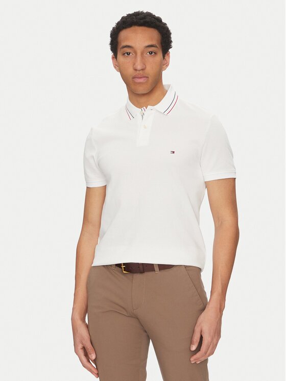 Tommy Hilfiger Tricou polo Placket Interest MW0MW38459 Regular Fit
