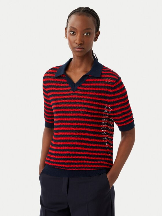 Tommy Hilfiger Tricou polo Pointelle WW0WW50060 Regular Fit