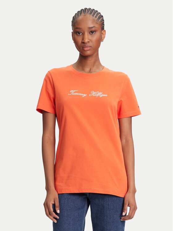 Tommy Hilfiger Tricou Script WW0WW45746 Regular Fit