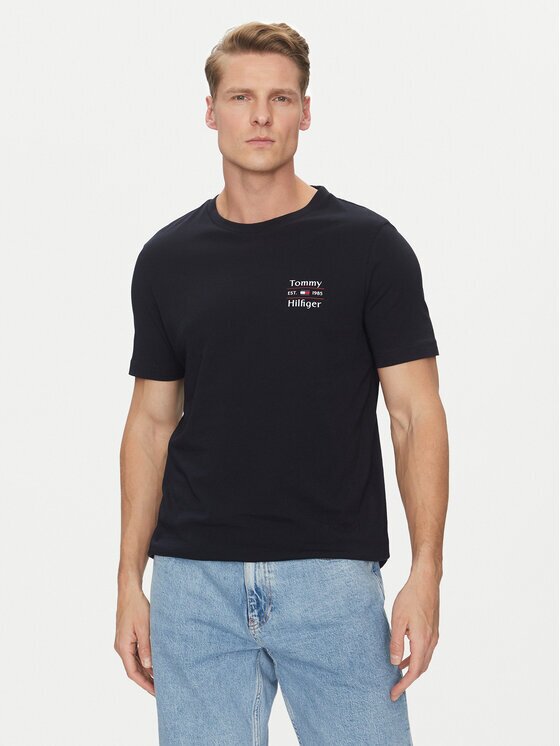 Tommy Hilfiger Tricou Stack MW0MW38622 Regular Fit