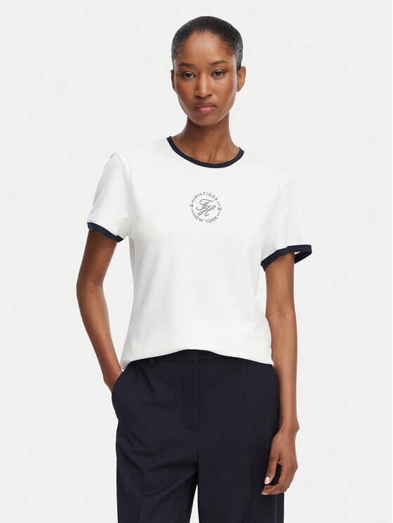 Tommy Hilfiger Tricou Th Roundal WW0WW50032 Regular Fit