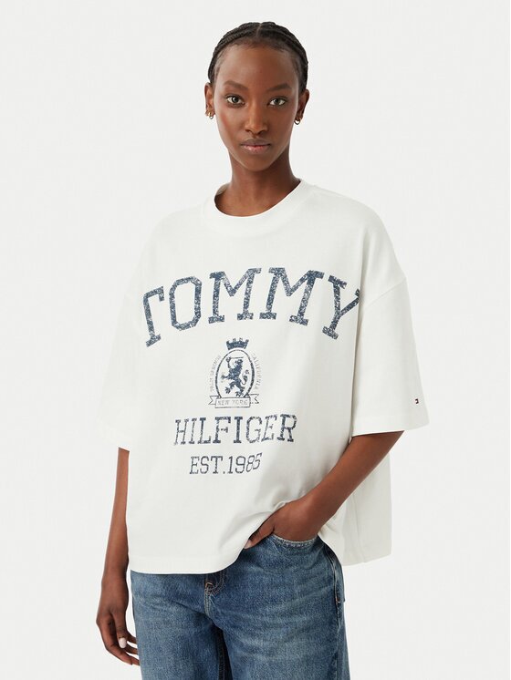Tommy Hilfiger Tricou Varsity WW0WW50940 Relaxed Fit