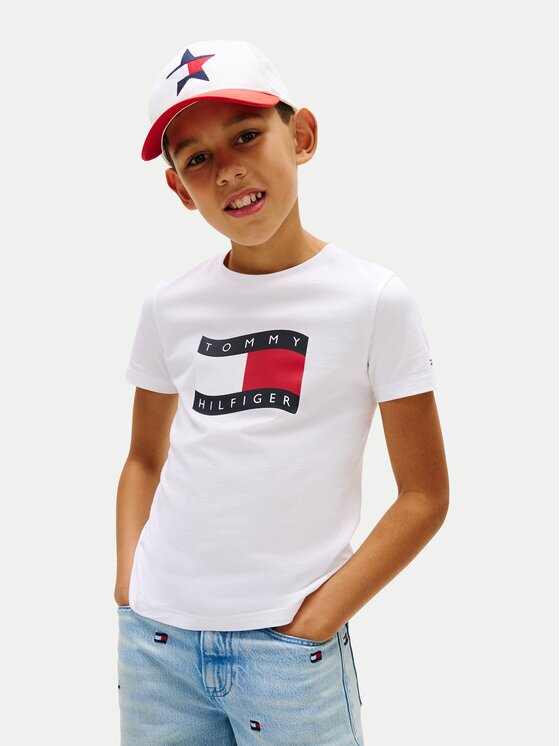 Tommy Hilfiger Tricou Wavy Flag KB0KB10275 Regular Fit