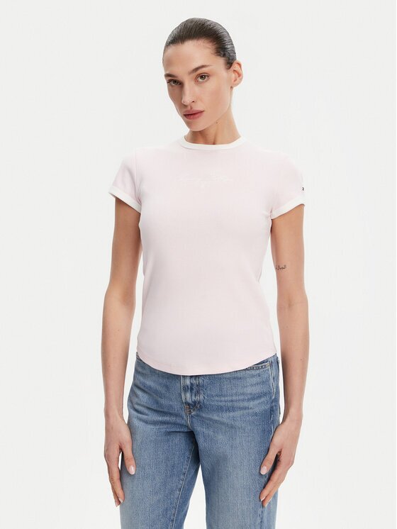 Tommy Hilfiger Tricou WW0WW44581 Slim Fit