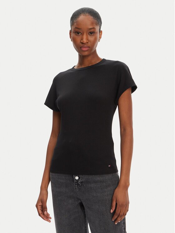 Tommy Hilfiger Tricou WW0WW45731 Slim Fit