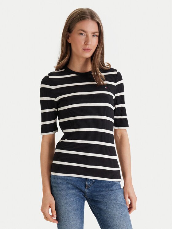 Tommy Hilfiger Tricou WW0WW47308 Slim Fit