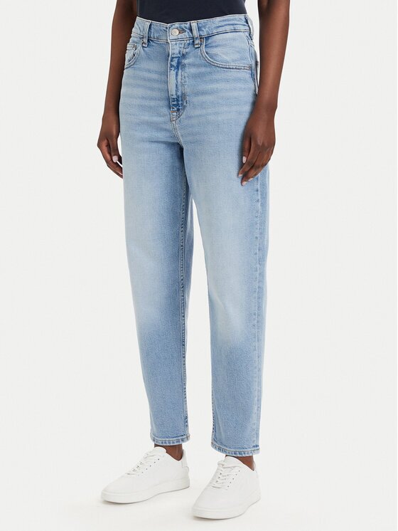 Tommy Jeans Blugi Mom Jean Uh Tpr Bi0112 Co DW0DW20041 Regular Fit