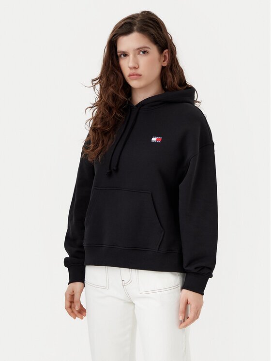 Tommy Jeans Bluză Badge DW0DW19414 Boxy Fit
