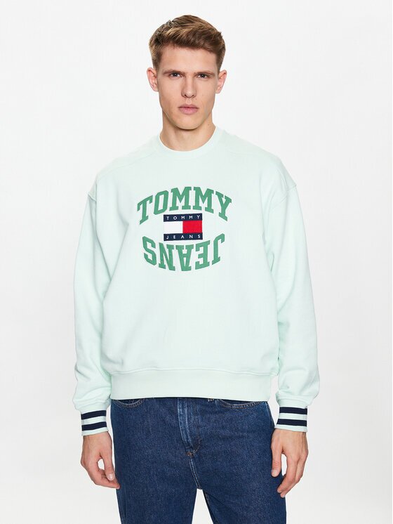 Tommy Jeans Bluză Boxy Arched Logo DM0DM16375 Boxy Fit