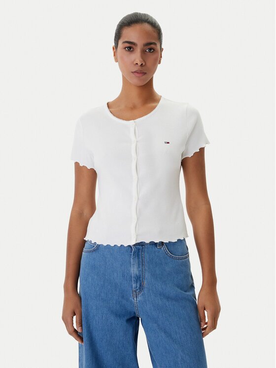 Tommy Jeans Bluză DW0DW20377 Slim Fit