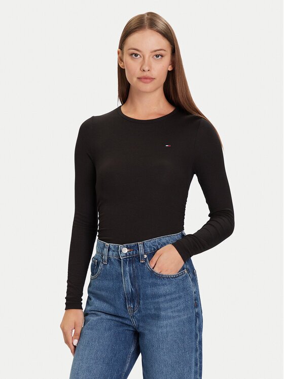 Tommy Jeans Bluză DW0DW21568 Slim Fit