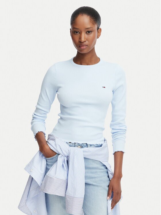 Tommy Jeans Bluză DW0DW22783 Slim Fit