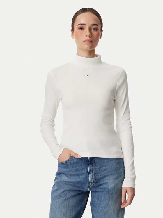 Tommy Jeans Bluză Essential DW0DW19830 Slim Fit