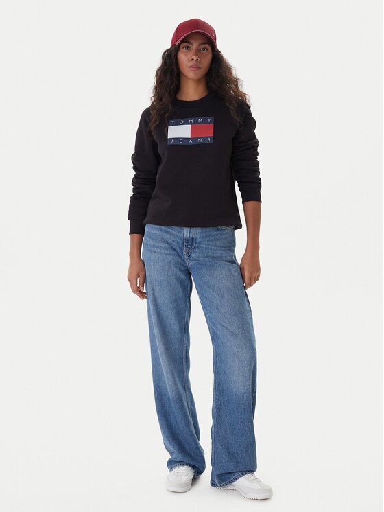Tommy Jeans Bluză Flag DW0DW22564 Regular Fit