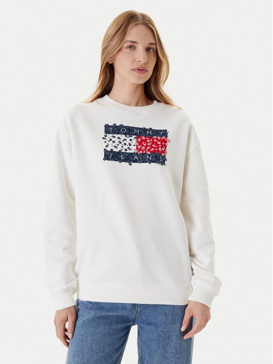 Tommy Jeans Bluză Floral Flag DW0DW20933 Relaxed Fit