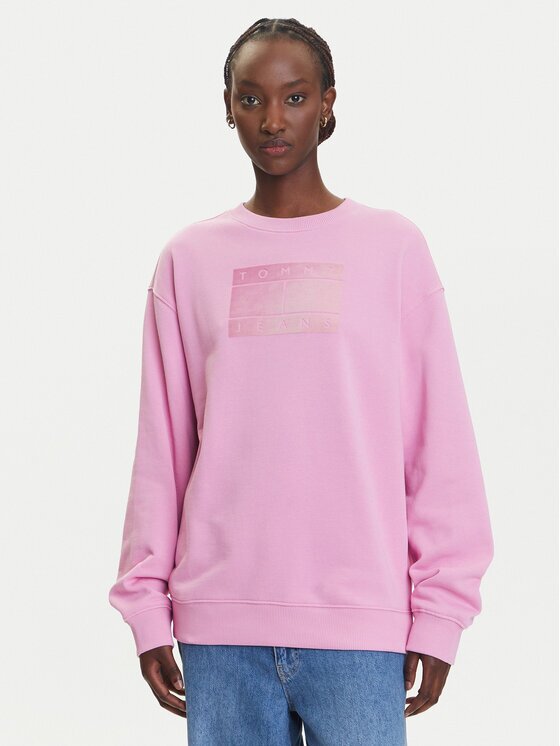 Tommy Jeans Bluză Gradient Flag DW0DW21396 Relaxed Fit