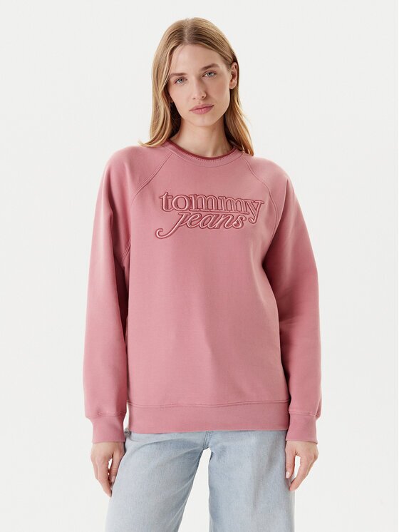 Tommy Jeans Bluză Script DW0DW21196 Regular Fit