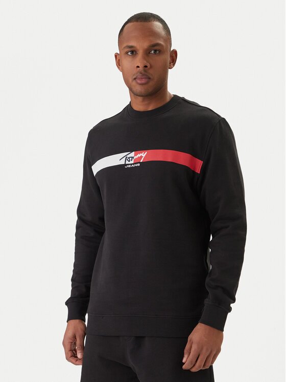 Tommy Jeans Bluză Sign Stripe DM0DM23019 Regular Fit