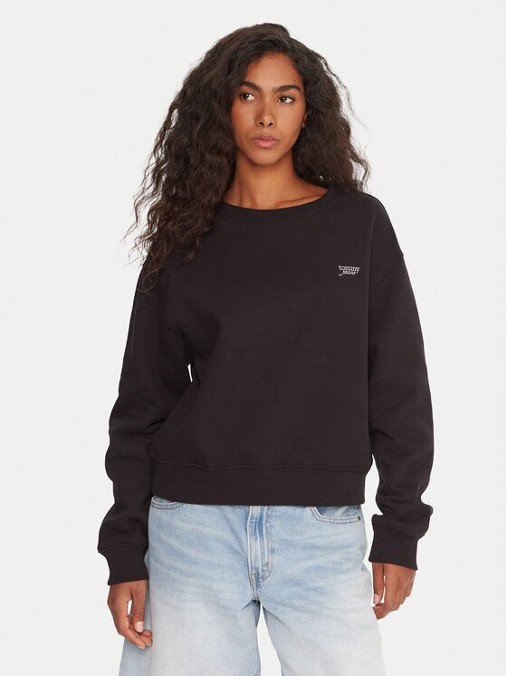 Tommy Jeans Bluză Silver Script DW0DW21961 Regular Fit
